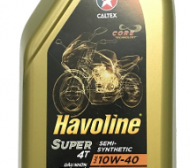 dầu nhớt caltex havoline super 4T semi-synthetic 10W40